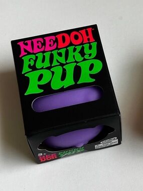 Needoh Funky Pup Purple Squishy Toy